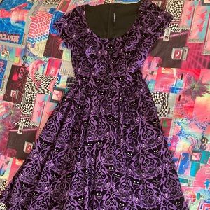 Pinup girl x Elvira damask collab